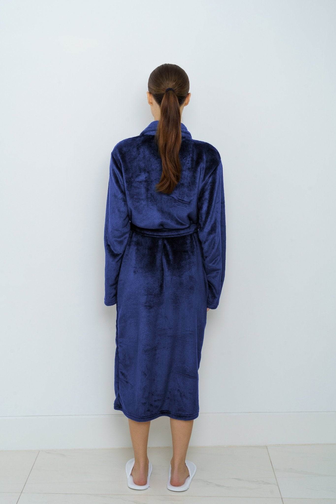 Navy Blue Bathrobe