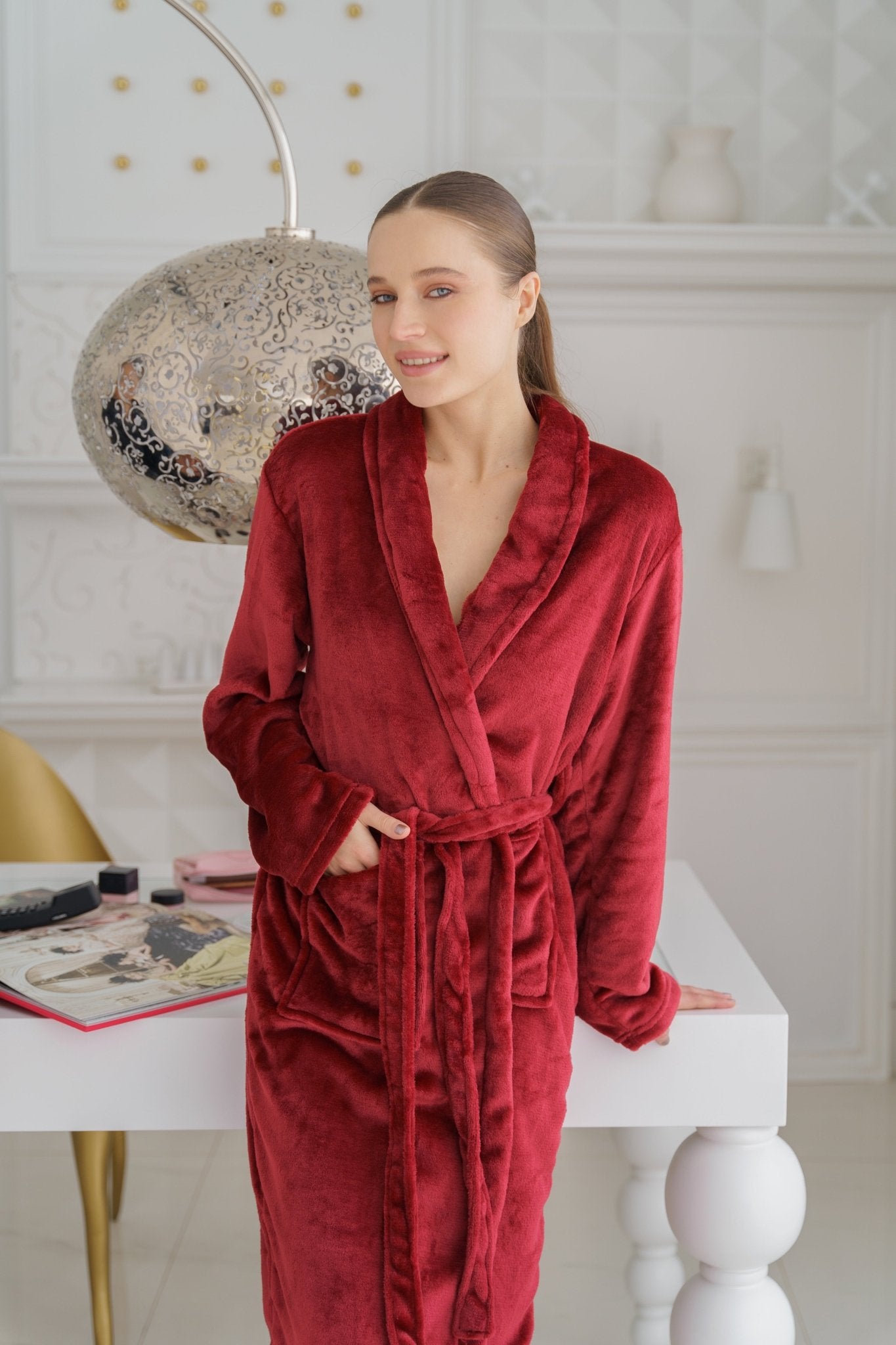 Red Wine Bathrobe