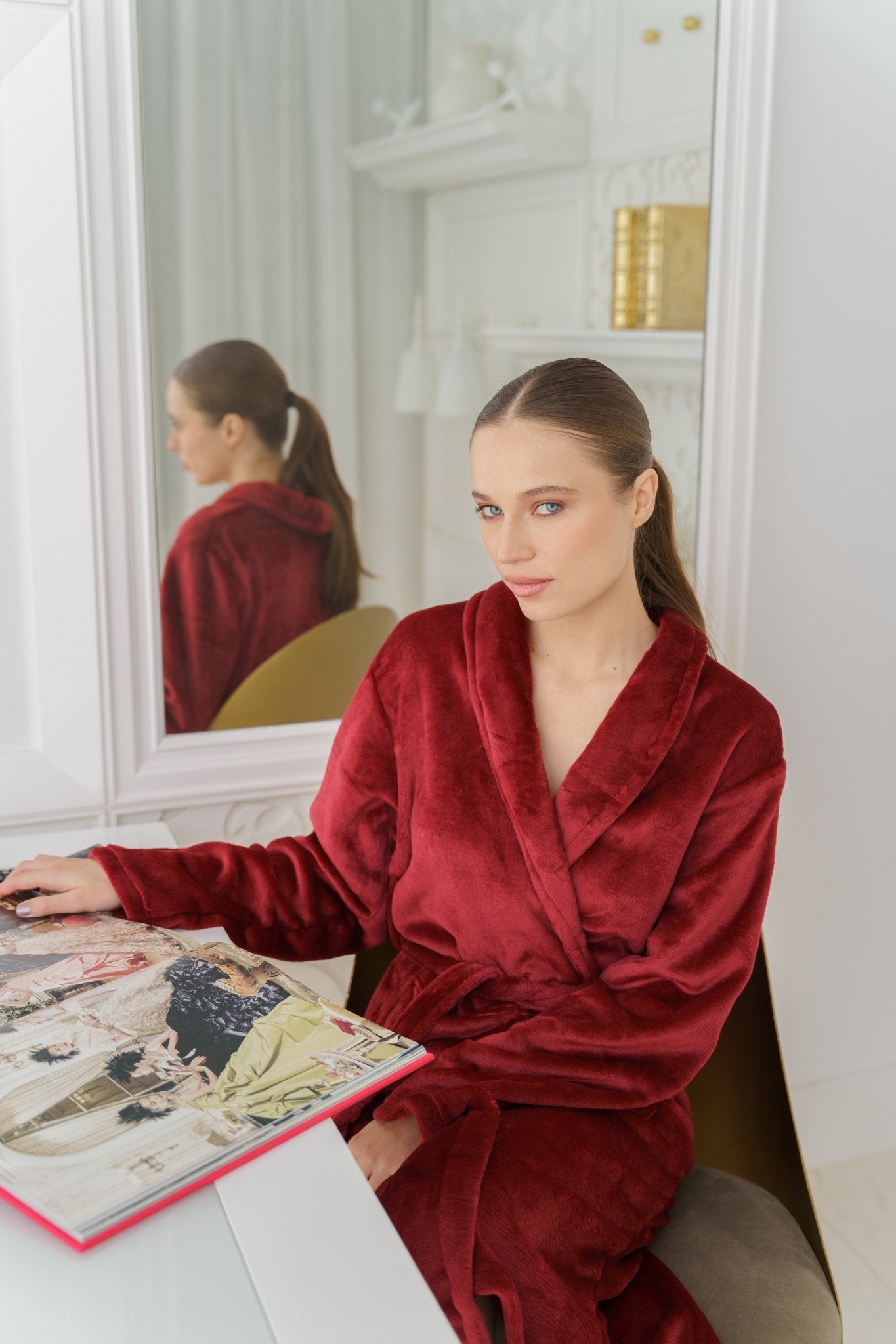 Red Wine Bathrobe