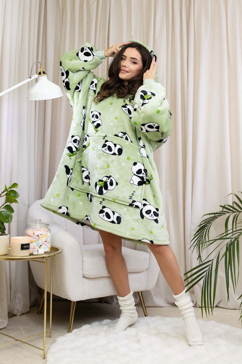 Panda Oversized Blanket Hoodie