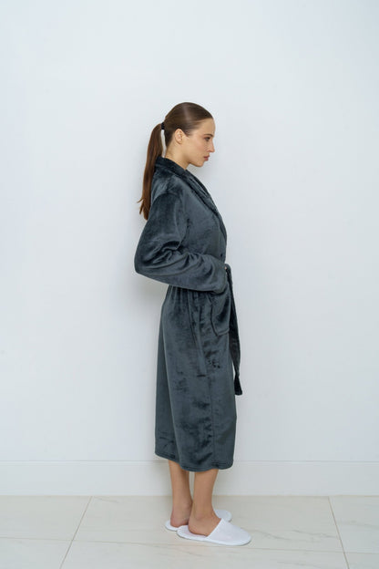 Charcoal Gray Bathrobe